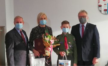 Młody bohater spotkał się z Prezydentem Knurowa